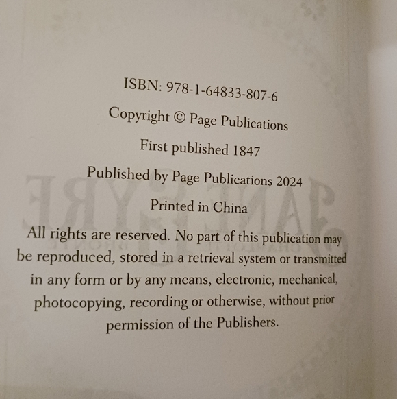 Jane Eyre Decorative Hardcover — Green & Rose Foil Design - Picture 6 of 16